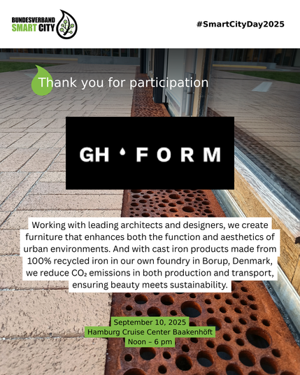 Working with leading architects and designers, they create furniture that enhances both the function and aesthetics of urban environments. And with cast iron products made from 100% recycled iron in their own foundry in Borup, Denmark, they reduce CO₂ emissions in both production and transport — ensuring beauty meets sustainability.