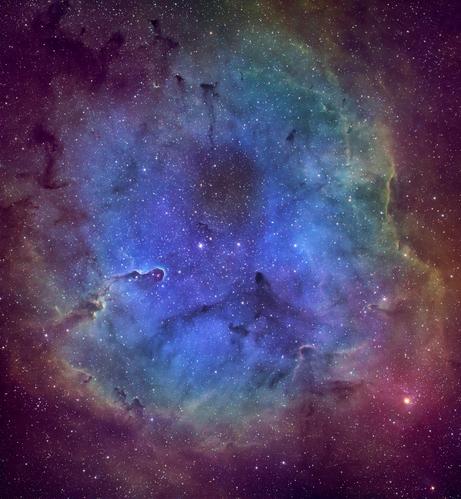 Elephants trunk nebula in false color hubble palette.