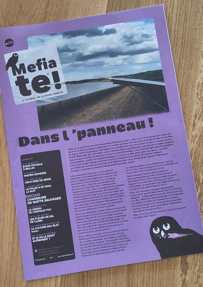 La « une » du numéro 26, avec le titre de manchette « Dans l’panneau ».