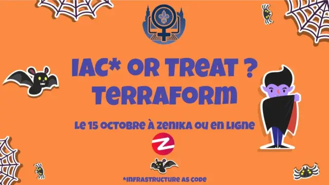 Pub événement chtitedev aux couleurs d'halloween récapitule les infos du toot