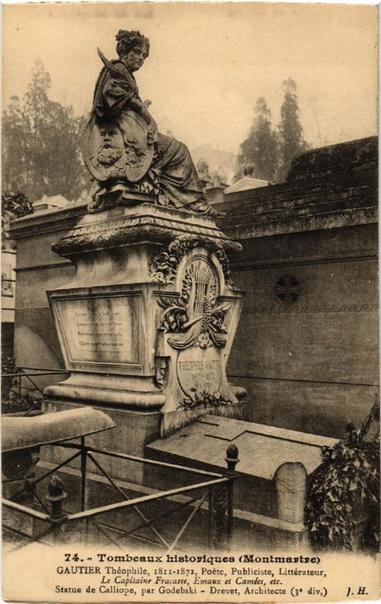 Paris 18e #Montmartre Tombeaux Historiques. Gautier à #Paris18 (#Paris)  #CartePostaleAncienne 👉 https://cartorum.fr/carte-postale/928764/paris-18e-paris-18e-montmartre-tombeaux-historiques-gautier