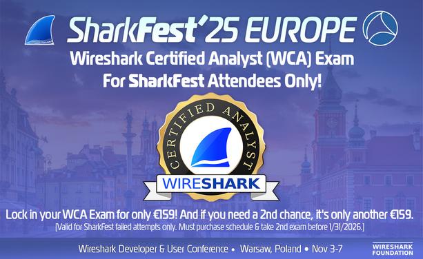 Take the WCA exam @ SharkFest'25 EUROPE!
