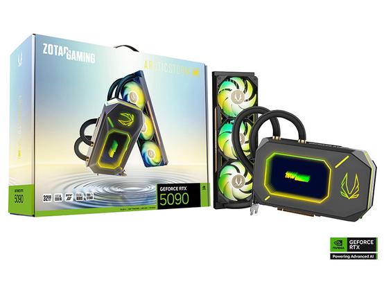 360mm簡易水冷クーラー搭載の「ZOTAC GAMING GeForce RTX 5090 ArcticStorm AIO」が発売