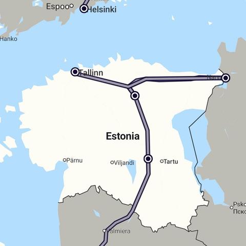 Onze treinreis door Estland, vanuit Letland naar Tartu, Narva en Tallinn.