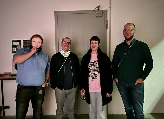 Ein wunderschönes Foto von Daniel 1 (Ossrox), Daniel 2 und Nicole (Urban Privacy) und Dennis