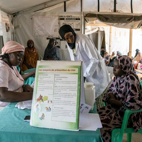 A health center in Chad last month. The $4 billion at issue before the Supreme Court is intended to fund food security programs, to help other countries build trade capacity and to aid victims of torture, among other assistance.