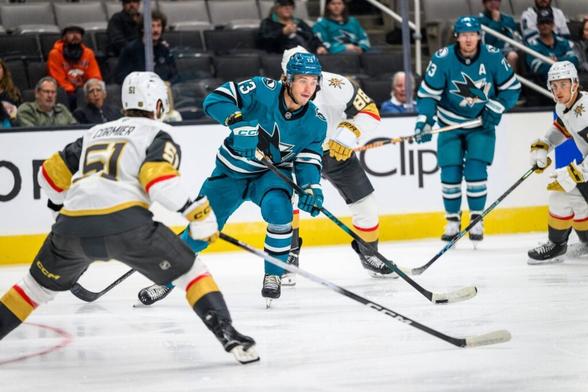 San Jose Sharks forward Quentin Musty