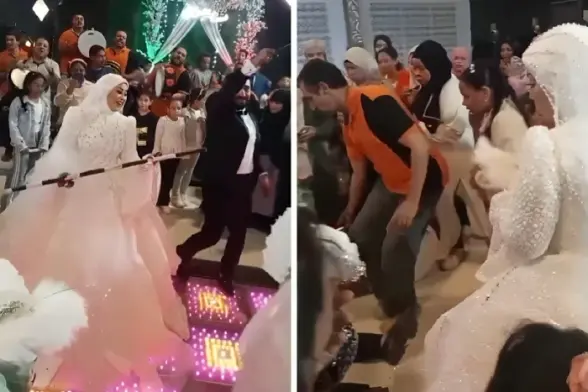صحيفة المرصد - فيديو.. لحظة سقوط العريس المصري على الأرض ووفاته أثناء حفل زفافه في أسوان