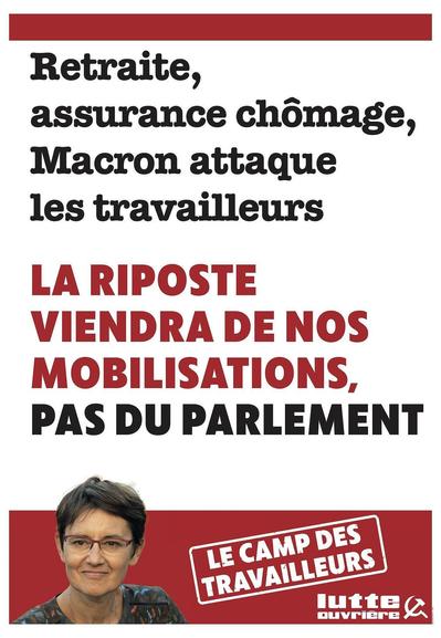 La riposte viendra de nos mobilisations. Pas du parlement