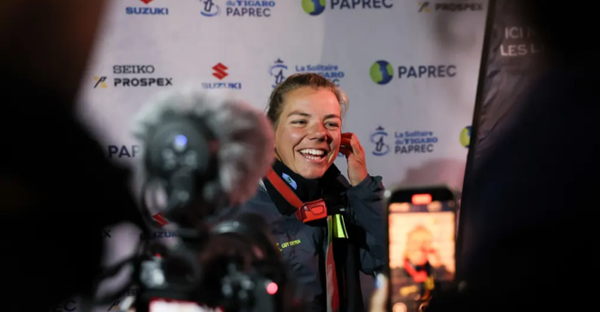 Charlotte Yven avait le sourire à son arrivée.
