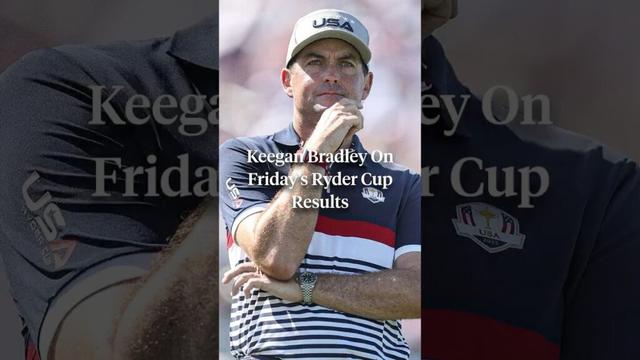 Keegan Bradley discusses his Saturday pairings for the Ryder Cup. 🇺🇸