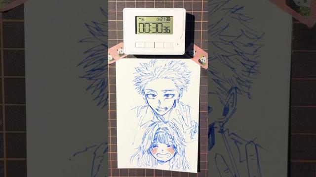 【薫る花は凛と咲く】紬凛太郎を10秒、1分、無制限で描いてみた🐧 #howtodraw #art #drawing #薫る花は凛と咲く #紬凛太郎