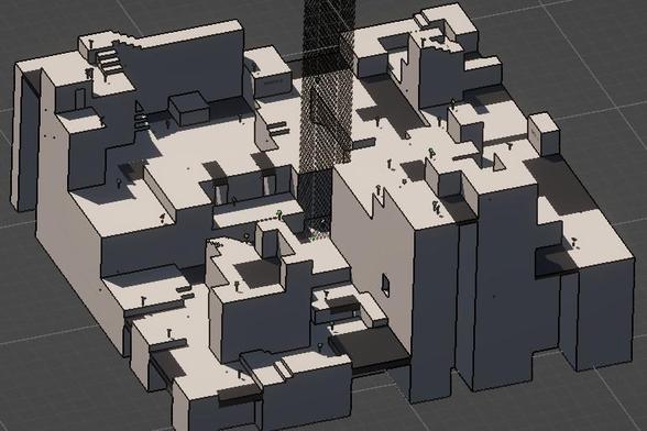 Screenshot within Unity's Editor showing the whole map