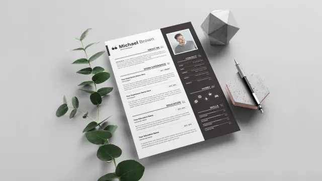 Creative Adobe InDesign Resume Template with Cover Letter in A4 by GraphicArtist