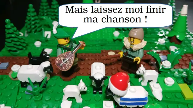 Le musicien répond "Mais laissez moi finir ma chanson !"