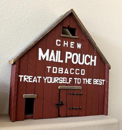 barn advertisement shrunk to tchotchke size