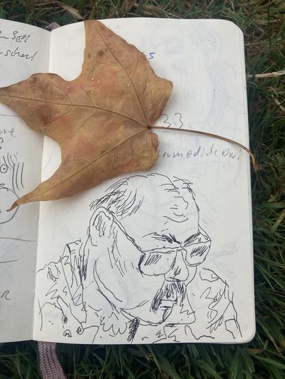 Drawings of people on their phones.