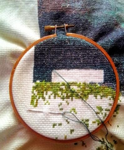 image of a cross stitch pattern in progress
