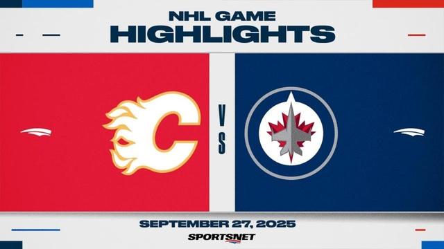 NHL Preseason Highlights | Flames vs. Jets - September 27, 2025