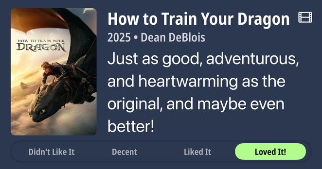 Review for How to Train Your Dragon, “Just as good, adventurous, and heartwarming as the original, and maybe even better!” Loved It!