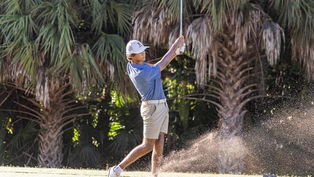 How did Charlie Woods fare in PGA Junior event at TwinEagles in Naples?