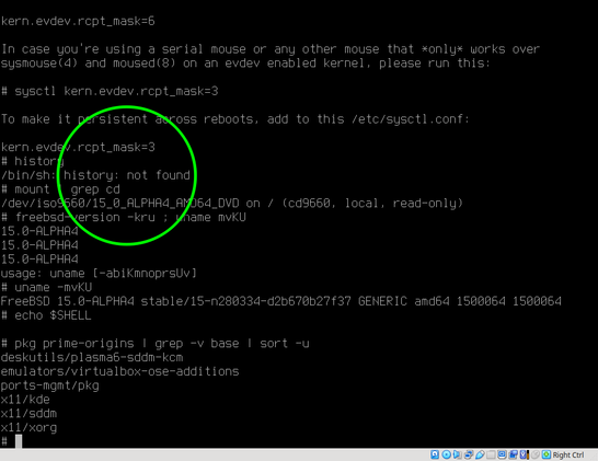 Screenshot: history not found.