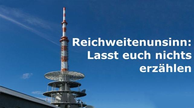 Reichweitenunsinn: Lasst euch nichts erzählen - Bild von Klaus Dieter vom Wangenheim auf Pixabay