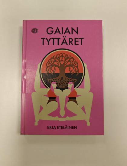 Kuvassa Gaian tyttäret -kirjan kansi kuvattuna vasten valkoista taustaa.