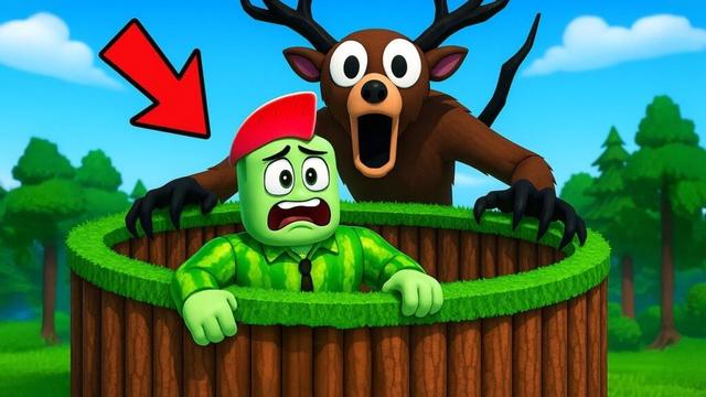 Job Bouwt Camouflage Basis In 99 Nachten In Het Bos... In Roblox!