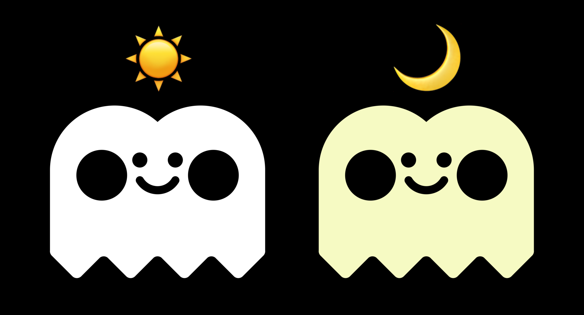 A Ghost Prami sticker that glows in the dark!
