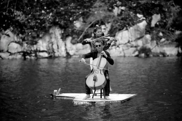 «Dueto en el lago», desembocadura del río Bedón, Asturias, España (2019)