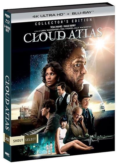 A picture of a product photo for Cloud Atlas "Collector's Edition" on 4K Blu Ray from Shout Factory.