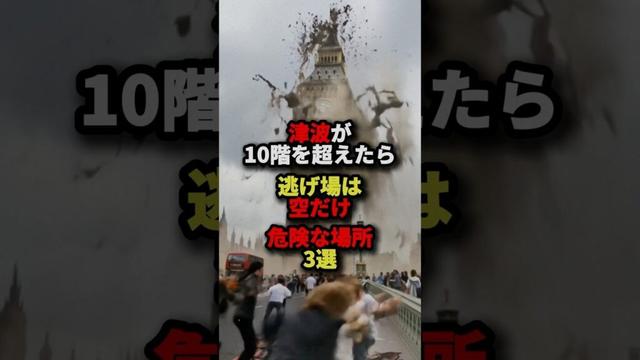 2025年、津波が10階を越えたら逃げ場は空だけ‼︎危険な場所3選…