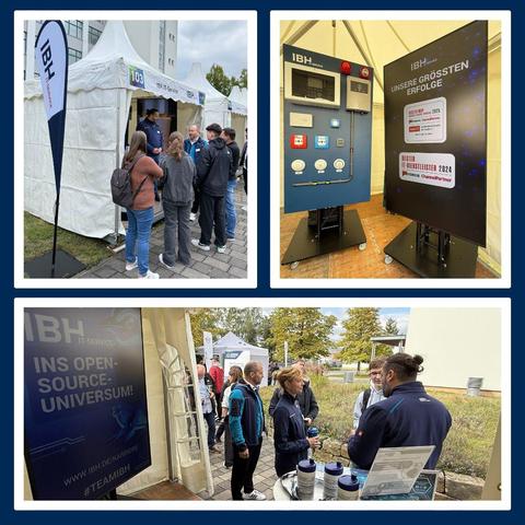Impressionen vom Messestand der IBH IT-Service GmbH auf der Messe IHK Aktionstag Ausbildung auf dem Gelände der IHK Dresden