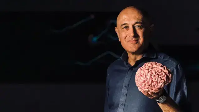 Jim Al-Khalili hosts a new show called "Secrets of the Brain," which traces the evolution of the brain from its earliest beginnings to the heads of modern humans. (Image credit: BBC/Furnace/Andy Jackson)