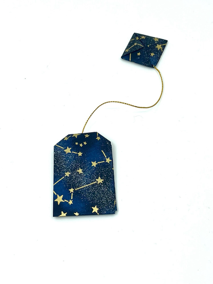 Marque page bleu