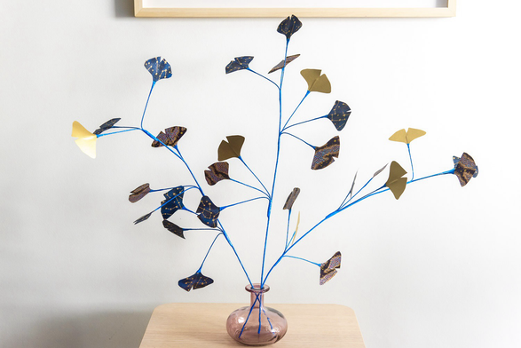 Bouquet de gingko bleu