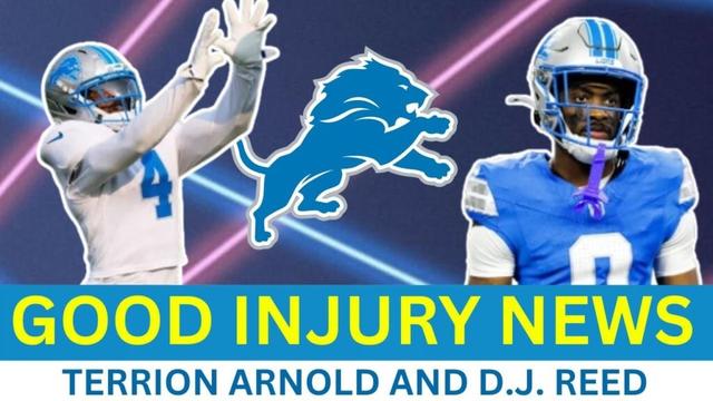 Detroit Lions Got GOOD NEWS on Terrion Arnold and D.J. Reed