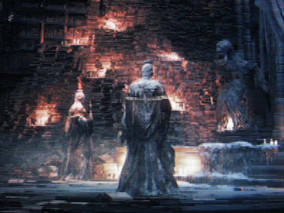 Lothric Castle's Grand Archives contain all known remaining texts from the Age of Fire, hoarded callously by the royal line and presided over by a demented priestly class who worship the primordial serpent.
