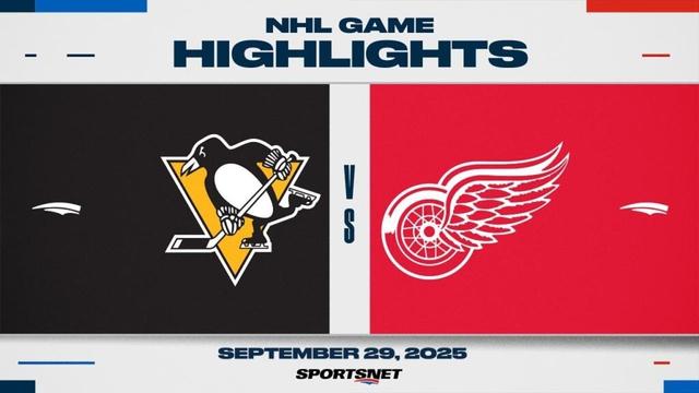 NHL Preseason Highlights | Penguins vs. Red Wings - September 29, 2025