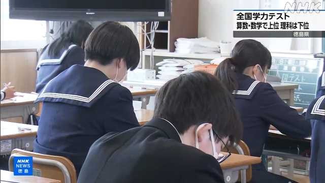 全国学力テスト 徳島県は理科が小学校・中学校ともに全国下位｜NHK 徳島県のニュース