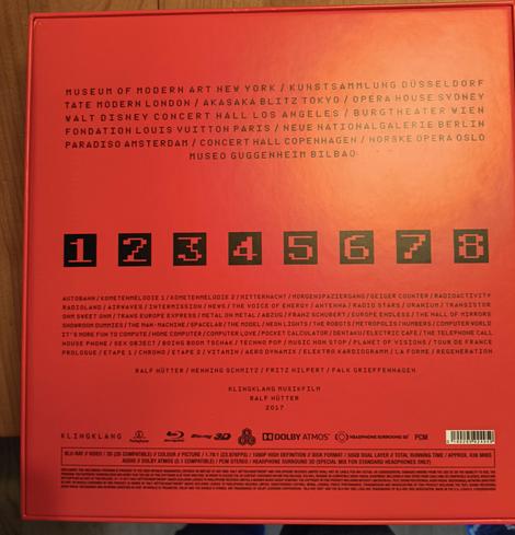 Kraftwerk The Catalogue 3-D, box set, blu-ray release, back