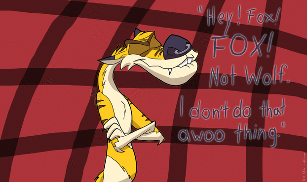 Skaifox, but drawn as Mushu from Mulan