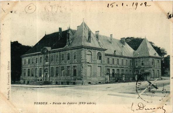Verdun - Palais de Justice (Xvi siécle) à #Verdun (#Meuse)  #CartePostaleAncienne 👉 https://cartorum.fr/carte-postale/288694/verdun-verdun-palais-de-justice-xvi-siecle
