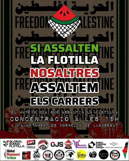 cartell amb més d'una dotzena de coŀlectius de cornellà de llobregat