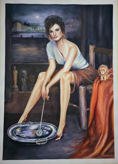 Penélope Cruz como 'La chiquita piconera', de Julio Romero de Torres. (Juan Antonio Romero)