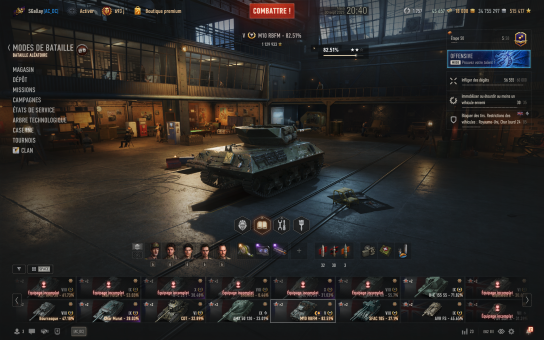 World of Tanks 2.0 - le nouveau garage