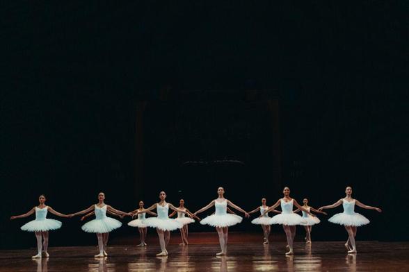 Paris Opéra Junior Ballet dancers in Chanel-created costumes.