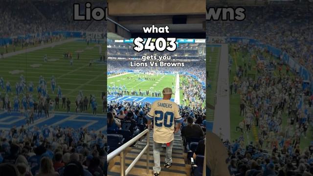 what $403 could get you at the Lions & Browns game #detroitlions #nfl #its2easy #viral