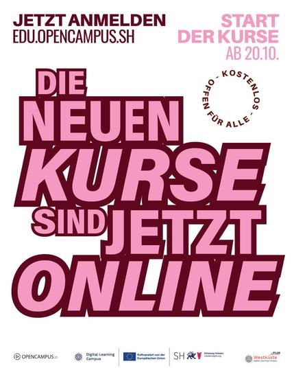 Neue Kurse von edu.opencampus.sh sind online